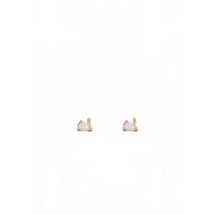 NEW JAXKELLY women's teardrop opal earrings in gold/white